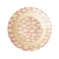 Pink Cloud Print Melamine Kids Bowl Rice DK